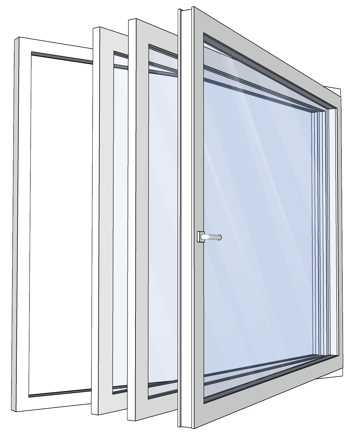 Normaali kotitalouden tuuletusikkuna